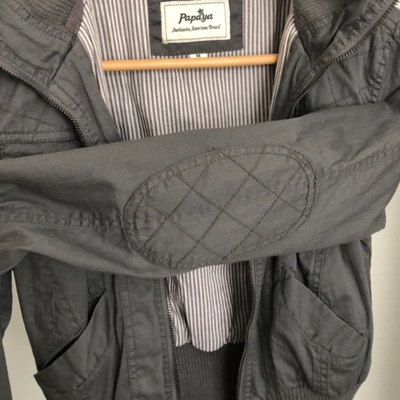 Grey moto/bomber jacket - Picture 5 of 7